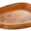 Pratos Para Servir-CASA Acacia Style Prato Natural