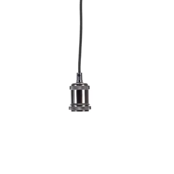 Candeeiros Pendentes-CASA Alu Candeeiro De Teto Preto, Metal
