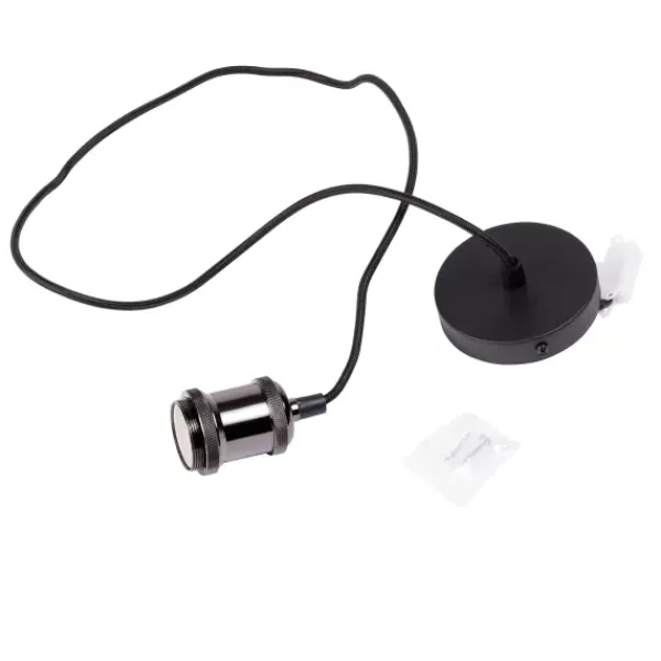 Candeeiros Pendentes-CASA Alu Candeeiro De Teto Preto, Metal