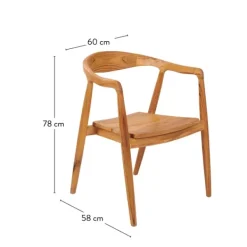Cadeiras Sala Jantar-CASA August Cadeira Largura 46Cm
