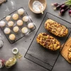 Acessórios Para Bolos-CASA Bakery Grelhas Pastelaria Conjunto De 2 Preto