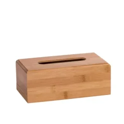 Acessórios De Lavatorio-CASA Bamboo Caixa De Len Os Natural