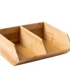 Caixas De Alimentos-CASA Bamboo Organizador Empilh Vel Natural