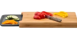 Tábuas-CASA Bamboo T Bua Com Recipiente Cinzento, Natural