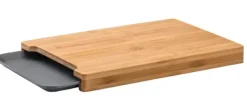 Tábuas-CASA Bamboo T Bua Com Recipiente Cinzento, Natural