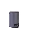 Caixotes De Lixo-CASA Basic Grey Balde De Lixo Com Pedal Cinzento