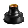Grinaldas Com Luzes-CASA Bati Casquilho Pilha E27 Preto