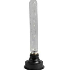 Grinaldas Com Luzes-CASA Bati Casquilho Pilha E27 Preto