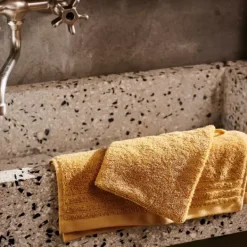 Luvas De Banho-CASA Bio Soft Luva De Banho Amarelo