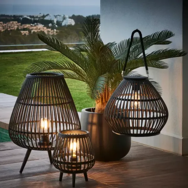 Candeeiros De Mesa-CASA Bloq Candeeiro Led E27 2 Pilhas Aa N O Incl Preto