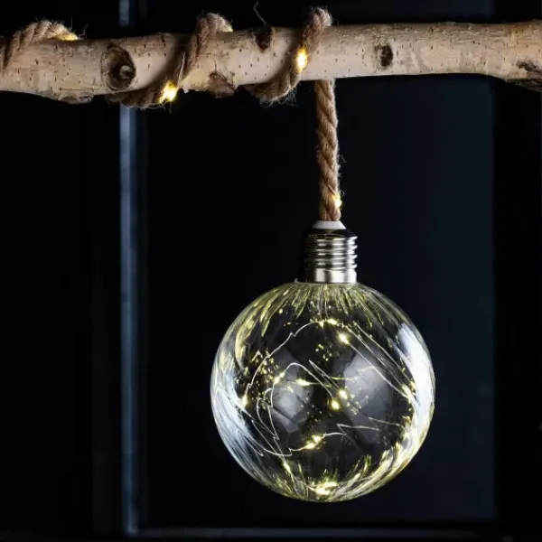 Lâmpadas Led-CASA Bloxem Bola Deco Com 20 Leds Transparente