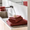 Luvas De Banho-CASA B-Lux Luvas De Banho Conjunto De 2 Vermelho
