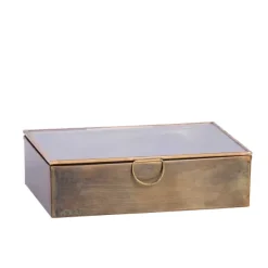 Caixas De Arrumação-CASA Brush Caixa De Arrumação Dourado