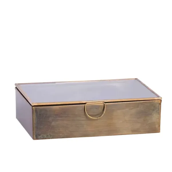 Caixas De Arrumação-CASA Brush Caixa De Arrumação Dourado