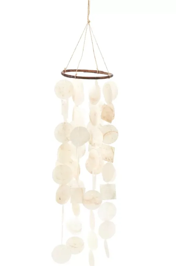 Decora O Para Pendurar-CASA Capiz M Bil De Conchas Branco