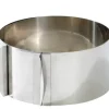 Formas De Cozer-CASA Caramella Argola Para Tarte Ajust Vel Prateado