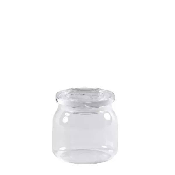 Boiões-CASA Crystal Pote Til Com Tampa Transparente