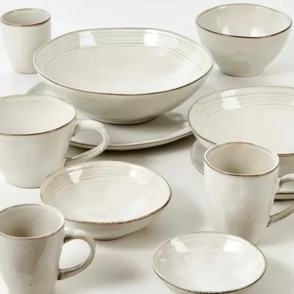 Canecas-CASA Earth Marl Caneca Com Pega Creme Bege