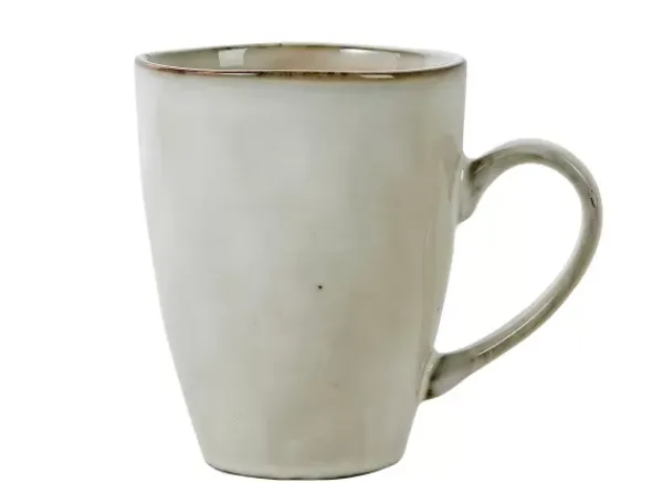 Canecas-CASA Earth Marl Caneca Com Pega Creme Bege