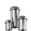 Caixotes De Lixo-CASA Elegance Balde De Lixo Com Pedal 30L Prateado