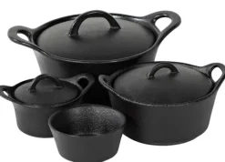 Pratos Para Forno-CASA Fero Tacho Para Forno Com Tampa Preto