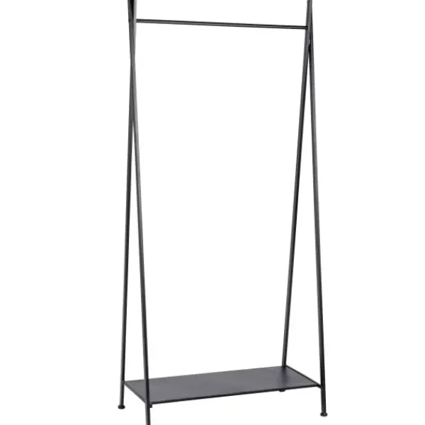Estantes-CASA Giato Estante Para Roupa Preto