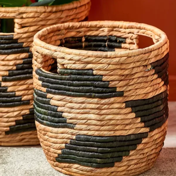 Cestos De Arrumação-CASA Guatemala Cesto Preto, Natural