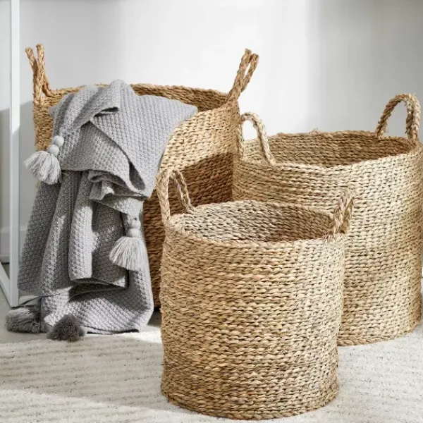 Cestos De Arrumação-CASA Hush Cesto Natural