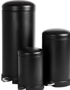 Caixotes De Lixo-CASA Industria Balde De Lixo Com Pedal 12L Preto