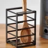 Acessórios De Cozinha-CASA Industria Suporte P/Utens Lios Cozinha Preto