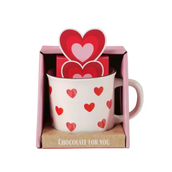 Canecas-CASA Lovely Conjunto-Oferta Branco, Vermelho