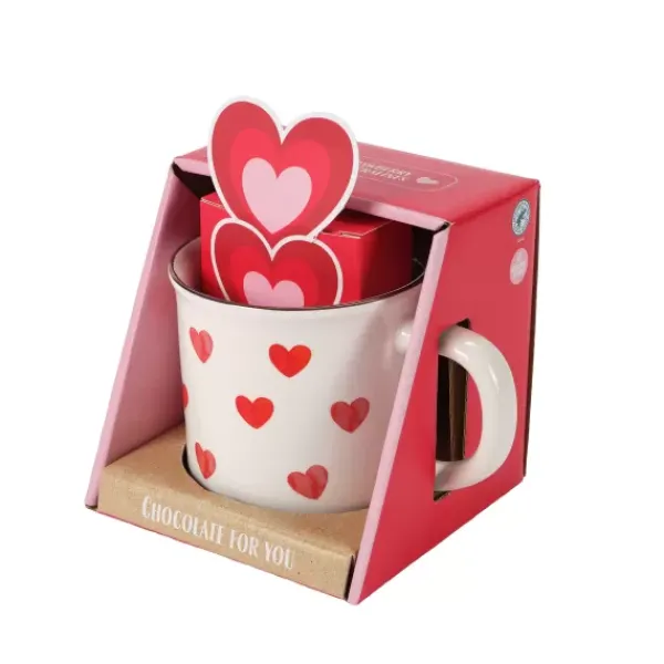Canecas-CASA Lovely Conjunto-Oferta Branco, Vermelho