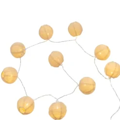 Grinaldas Com Luzes-CASA Lynn Grinalda Iluminada 10 Leds Bege