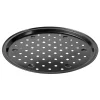 Formas De Cozer-CASA Margaritha Placa Para Cozer Pizza Cinzento Escuro