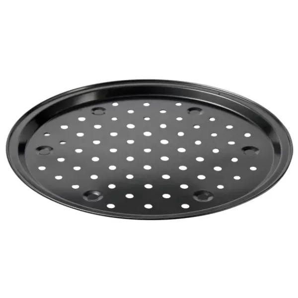 Formas De Cozer-CASA Margaritha Placa Para Cozer Pizza Cinzento Escuro