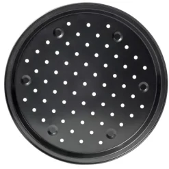 Formas De Cozer-CASA Margaritha Placa Para Cozer Pizza Cinzento Escuro