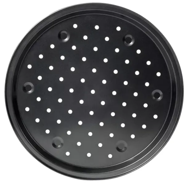 Formas De Cozer-CASA Margaritha Placa Para Cozer Pizza Cinzento Escuro