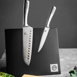 Acessórios De Cozinha-CASA Masterchef Bloco Para Faca Magn Tico Preto