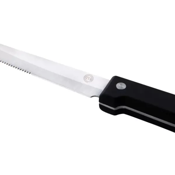 Facas Para Cortar-CASA Masterchef Conjunto De 4 Facas Para Bife Preto
