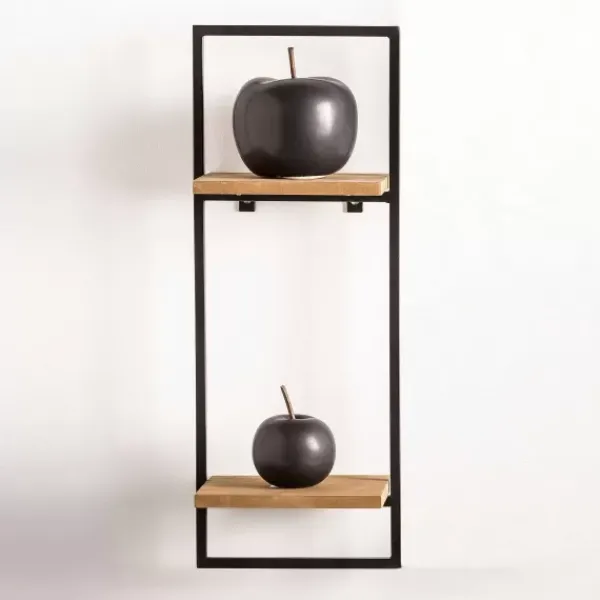 Estantes De Parede-CASA Mix&Match Estante De Parede Preto, Natural
