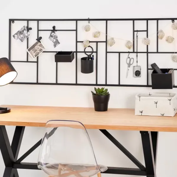 Estantes De Parede-CASA Modular Estante De Parede Preto