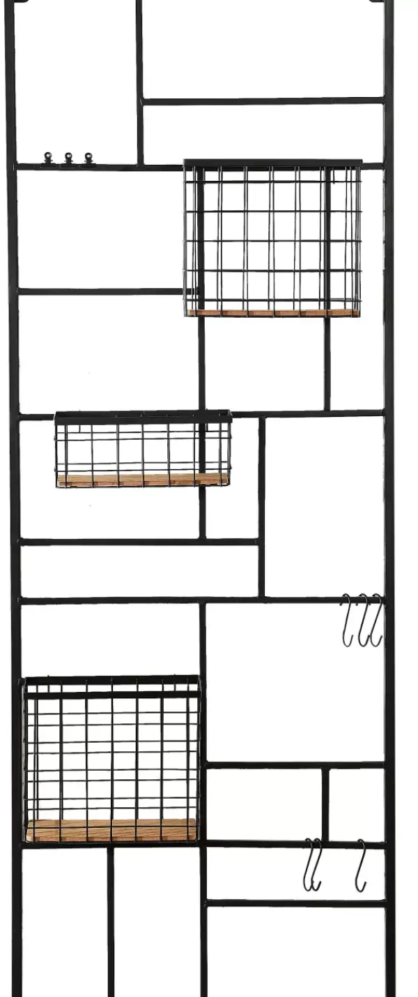 Estantes De Parede-CASA Modular Estante De Parede Preto