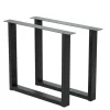 Mesas De Jantar-CASA New Oak Perna De Mesa Preto