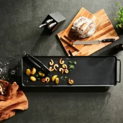 M Quinas De Cozinha-CASA New Plancha Placa De Grelhar Xxl Preto