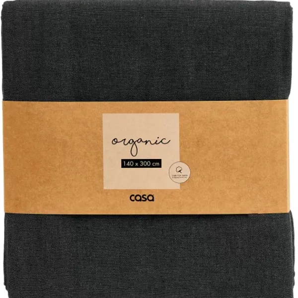 Toalhas De Mesa-CASA Organic Toalha De Mesa Preto