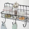 Acessórios De Cozinha-CASA Oslo Organizador Cozinha Com Ganchos Preto