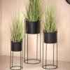 Vasos Em P-CASA Pluto Vaso Preto