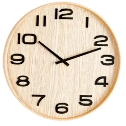 Rel Gios-CASA Plywood Wandklok Natural