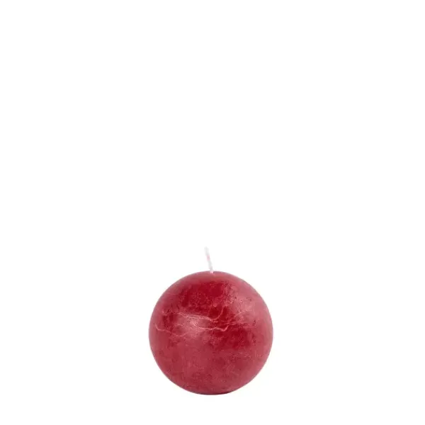 Velas-CASA Pure Rustic Vela Bola Vermelho