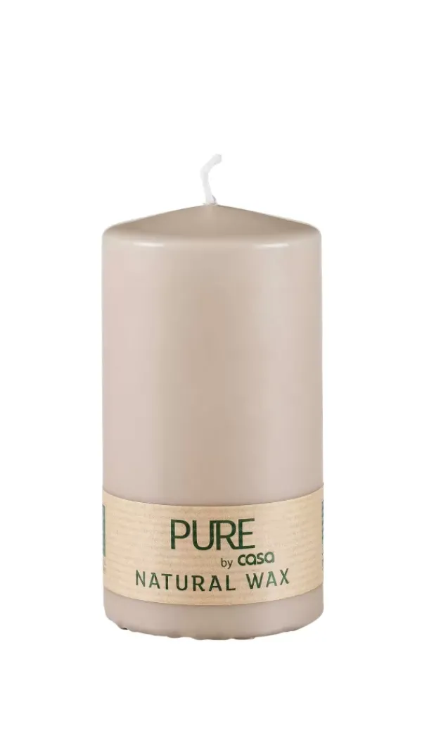 Velas-CASA Pure Vela Cil Ndrica Cinzento